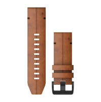 QuickFit Watch Bands for Fenix 6X - Chestnut Leather - 26 mm - 010-12864-05 - Garmin